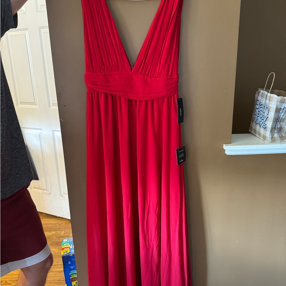 Lulu's Vibrant Red Dress
